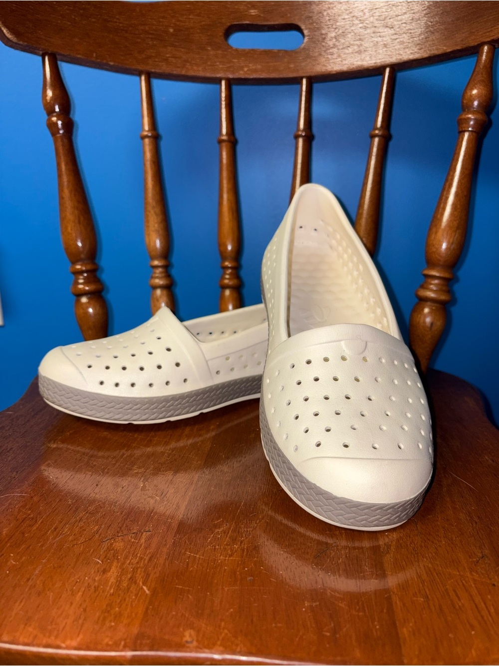 Women’s Perforated Slip-On Espadrilles - Cream